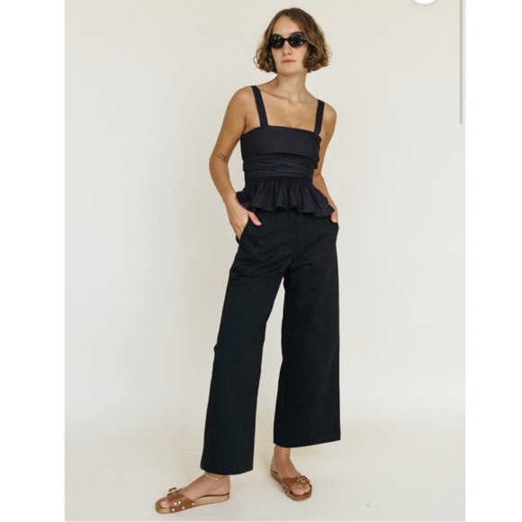 Ciao Lucia Pants - Ciao Lucia black Orlando sustainable canvas pants